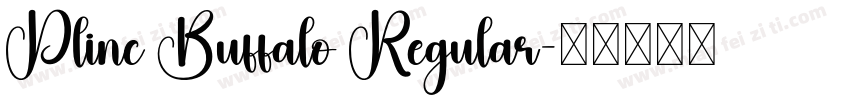 Plinc Buffalo Regular字体转换